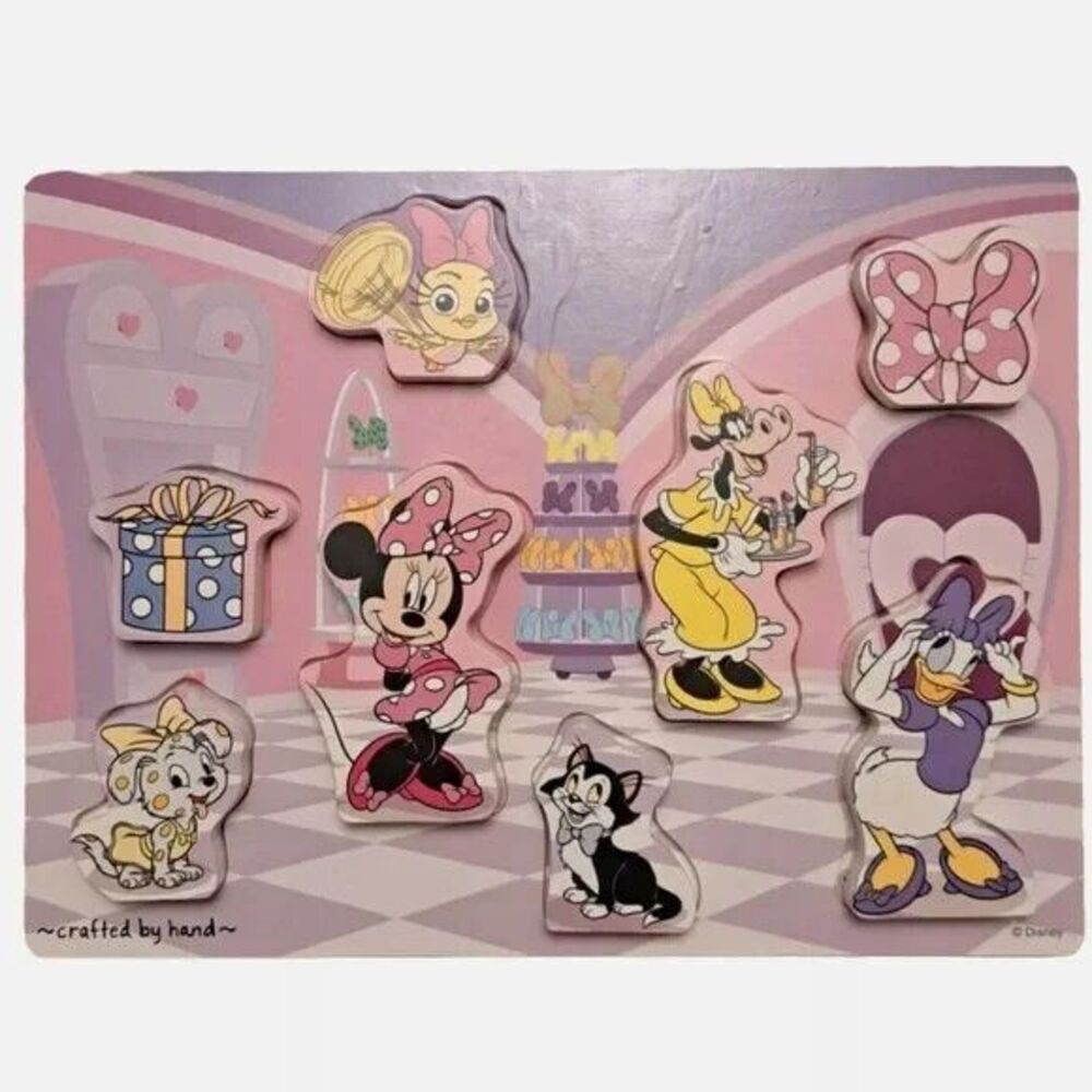 Melissa & Doug Disney Minnie Mouse and Friends Wooden Chunky Puzzle (8 pcs)